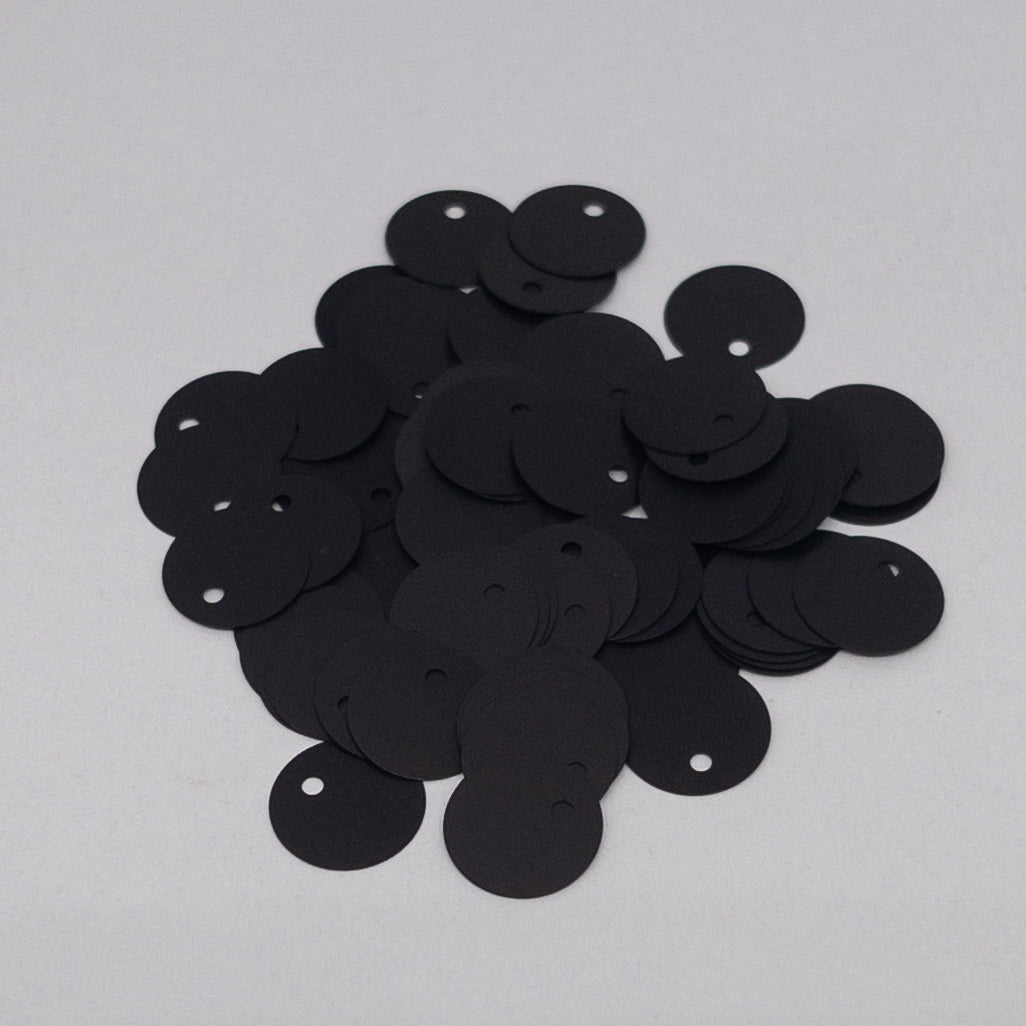 TSSC variant image | 10mm Circle | Side Hole | Black liquorice