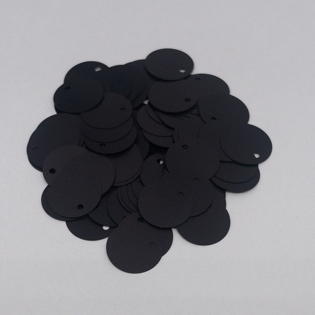 TSSC variant image | 12mm Circle | Side Hole | Black liquorice