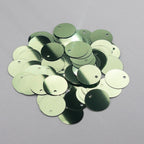 TSSC variant image | 12mm Circle | Side Hole | Pale peridot