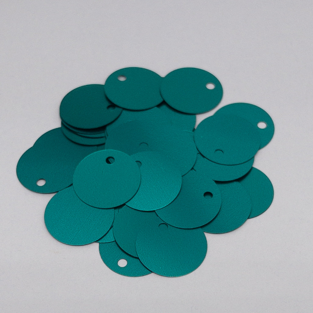 TSSC variant image | 15mm Circle | Side Hole | Aqua green