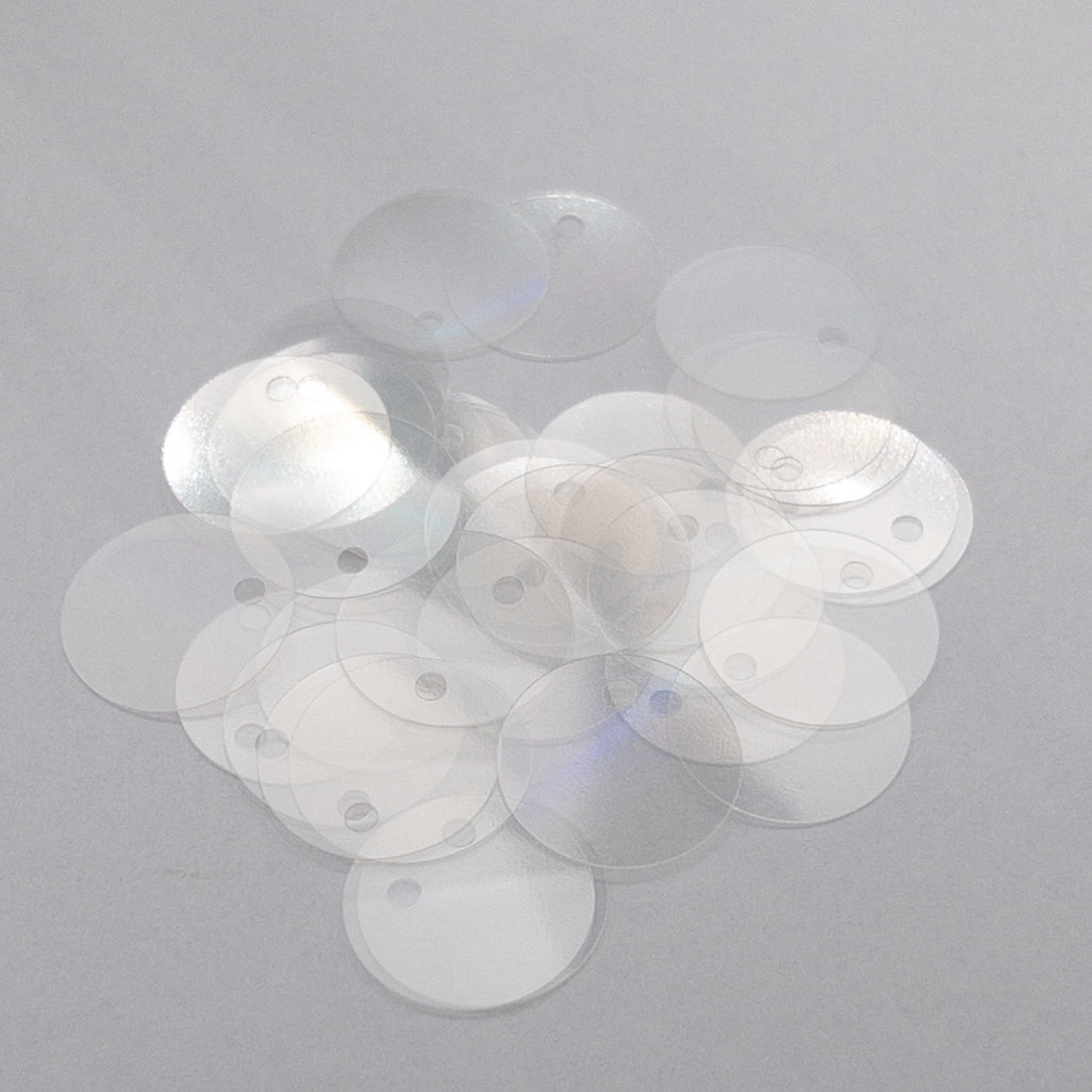 TSSC variant image | 15mm Circle | Side Hole | Clear rainbow