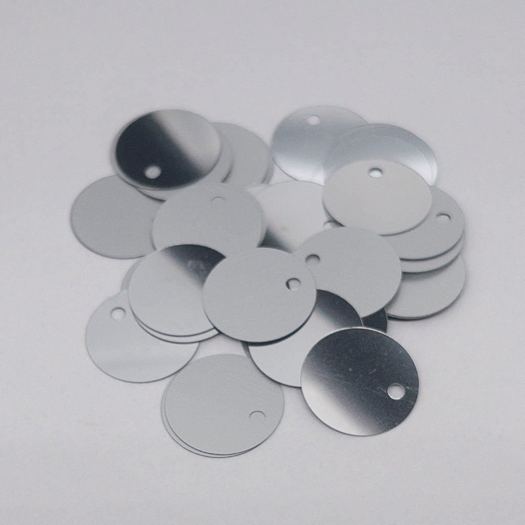 TSSC variant image | 15mm Circle | Side Hole | Silver lining