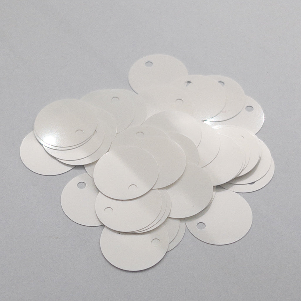TSSC variant image | 15mm Circle | Side Hole | Snow white