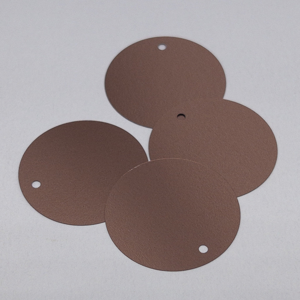 30mm Circle | Side Hole | Flat | 20% Recycled Plastic