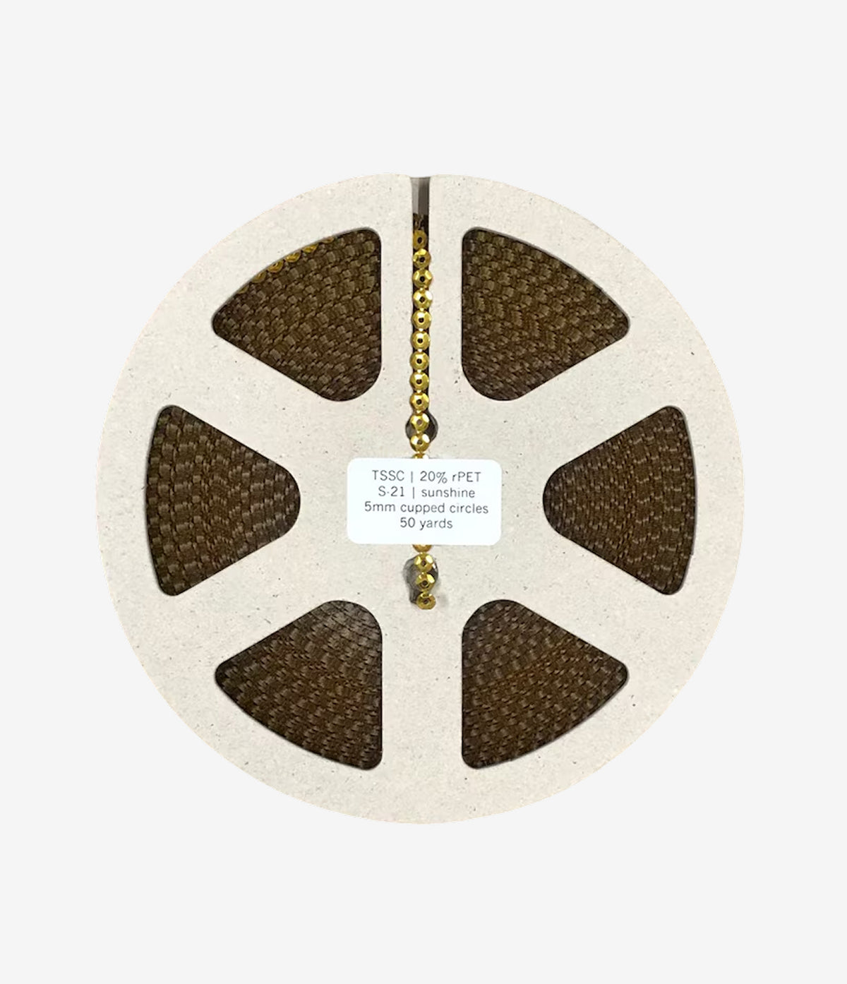 5mm On The Spool Circle | Centre Hole | Cupped | 100% Recycled Plastic