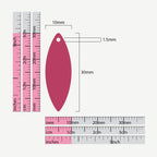 10*30mm Pointed Oval | 100% Recycled Plastic