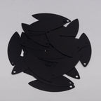 TSSC variant image | 10*30mm Pointed Oval | Black liquorice