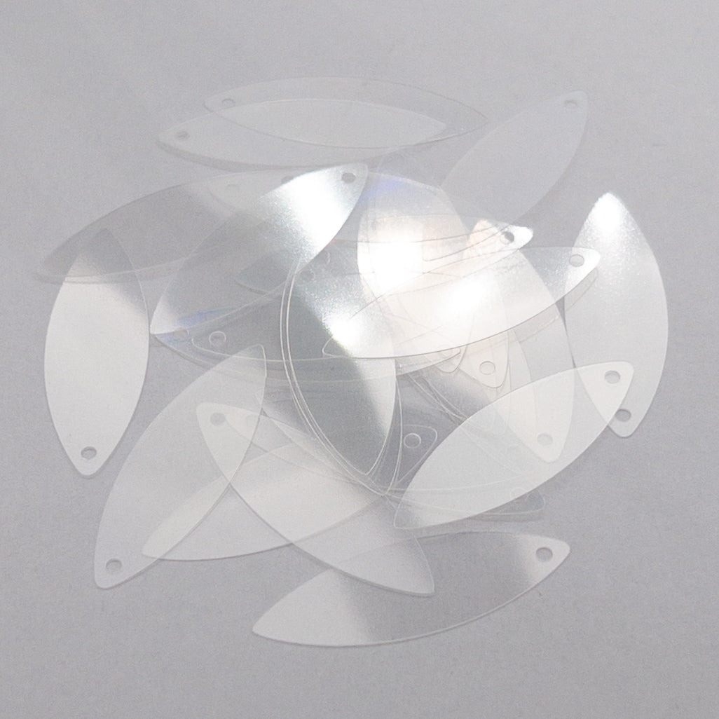 TSSC variant image | 10*30mm Pointed Oval | Clear rainbow