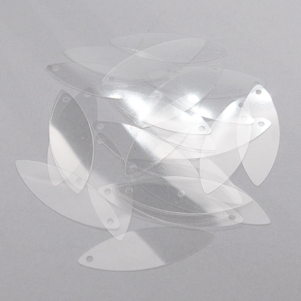 TSSC variant image | 10*30mm Pointed Oval | Crystal clear