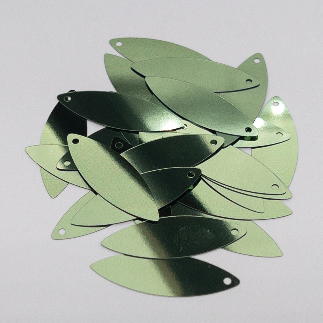 TSSC variant image | 10*30mm Pointed Oval | Pale peridot