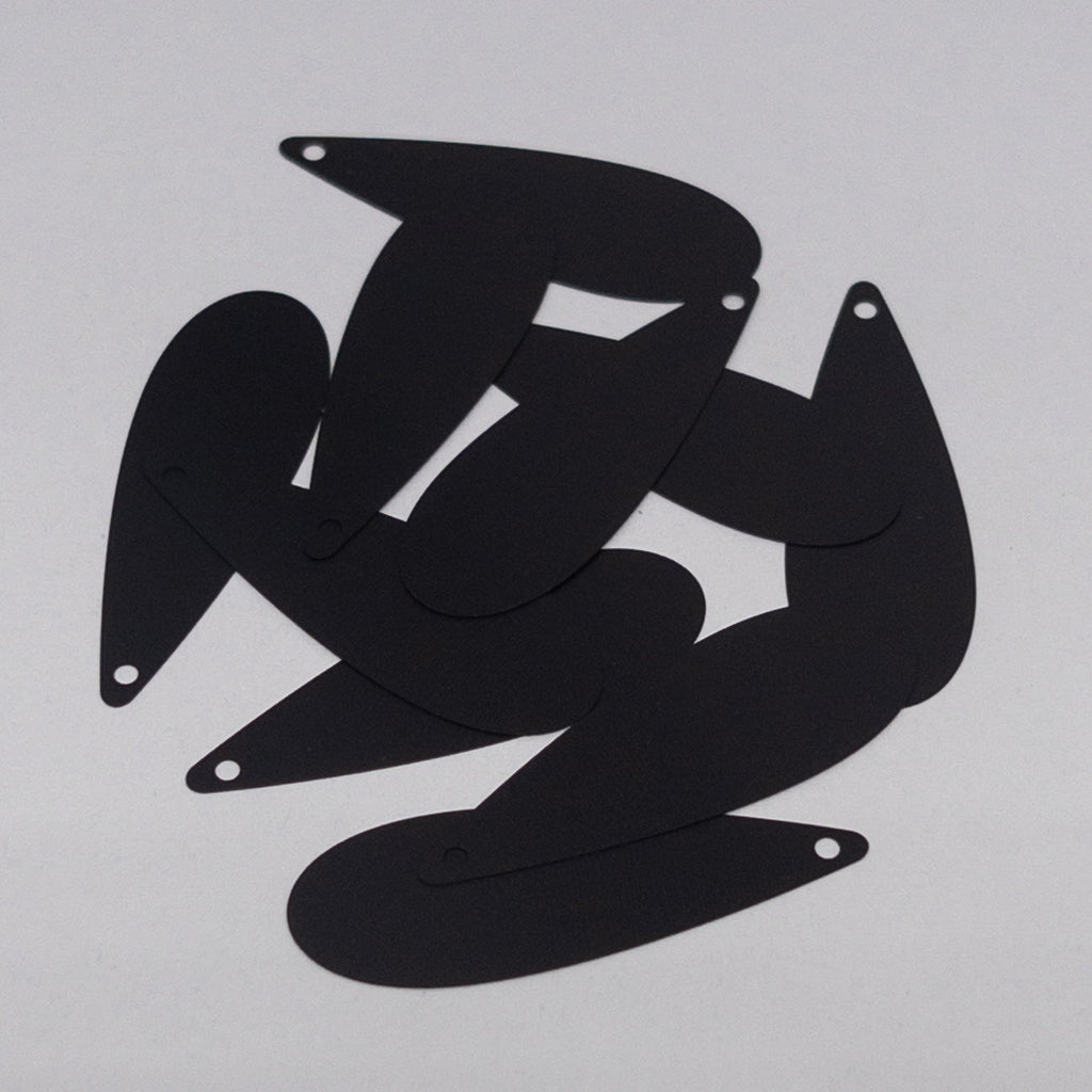 TSSC variant image | 12*35mm Teardrop | Black liquorice
