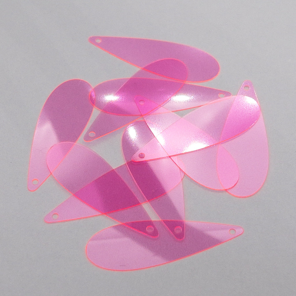 TSSC variant image | 12*35mm Teardrop | Fluoro flamingo